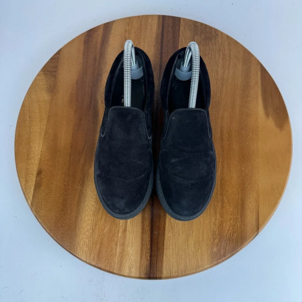 Womens Moncler Black Suede Casual Slip On Shoes Sneakers Size 36‎ US 6 M GUC